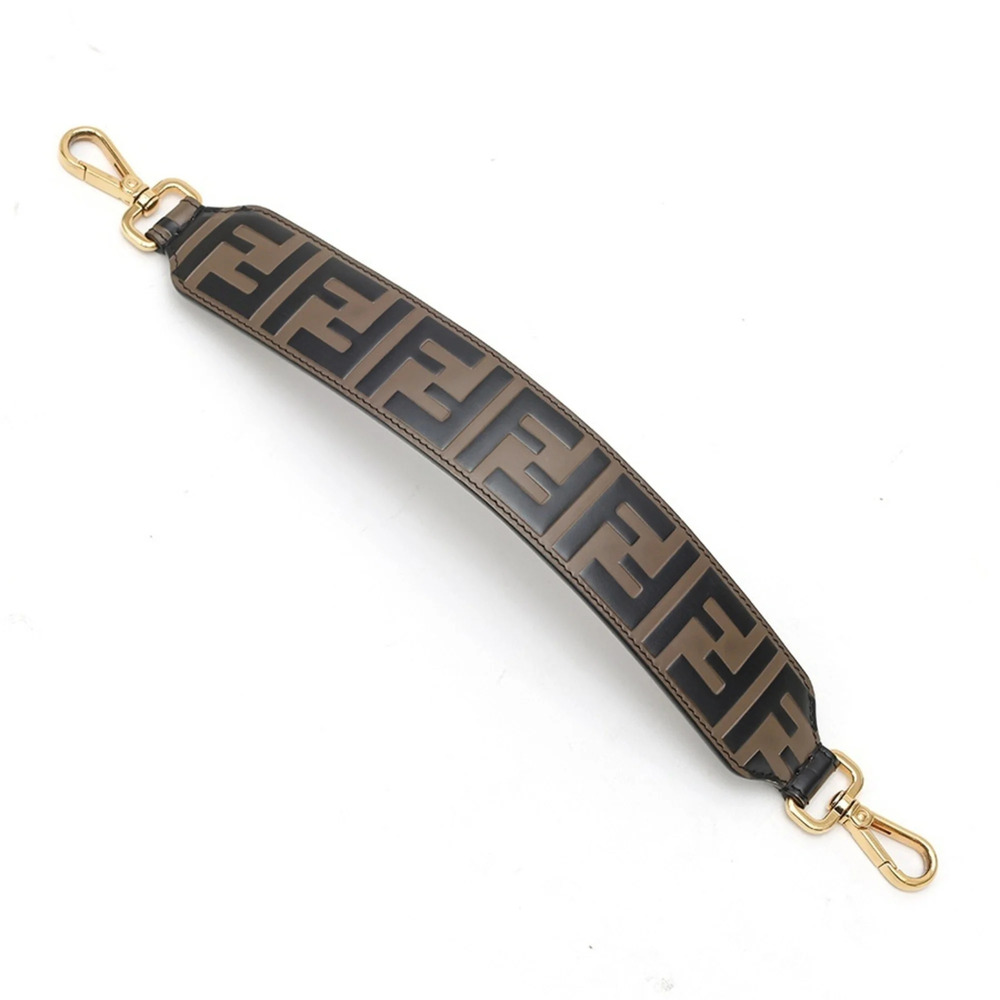 Fendi Strap You Mini Leather Shoulder 8AV105 Brown Black